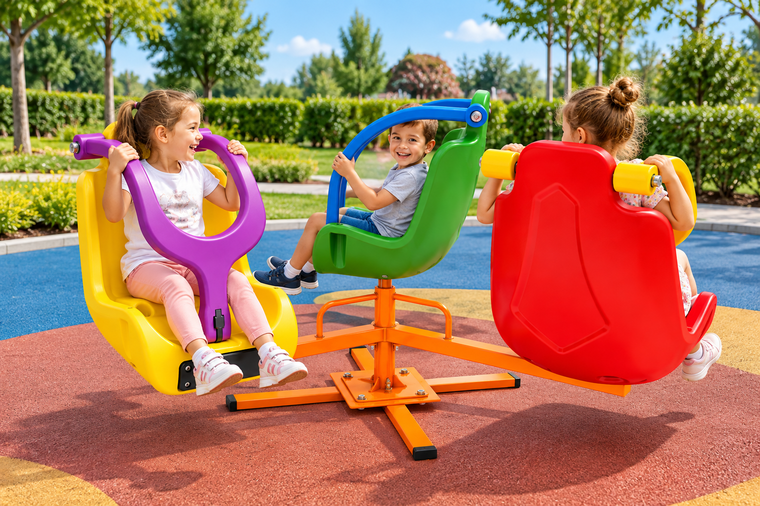 Inclusive 3-Seat Carousel – Model DP-50EN
