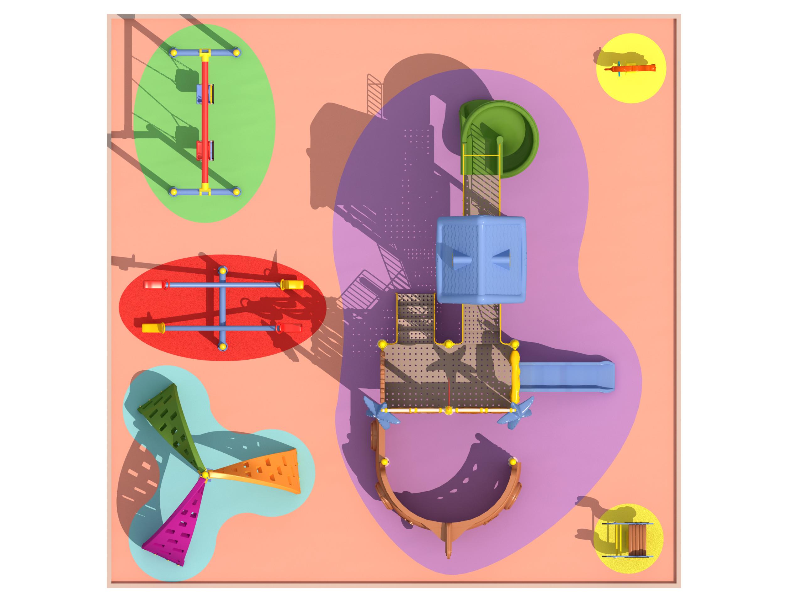 Gemi Temalı Çocuk Oyun Parkı, İki Kuleli 8mx6,5m