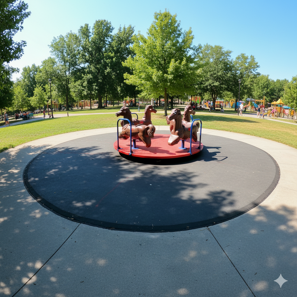 Carousel 200 cm – 4-Seater Playground Spinner