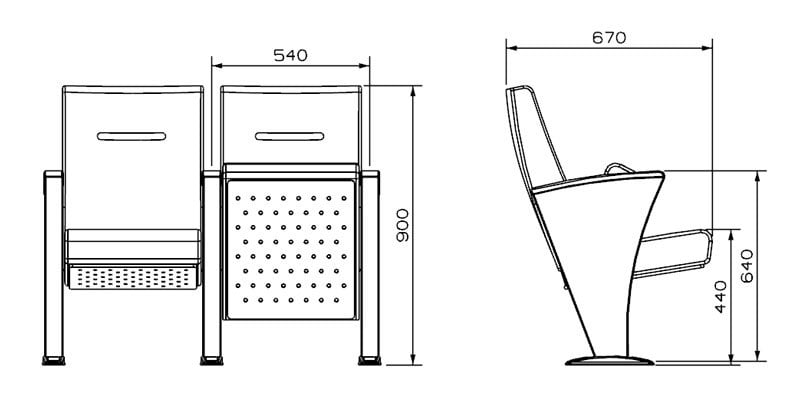 Konferans Koltuğu / Protokol Koltuğu SHS-2033