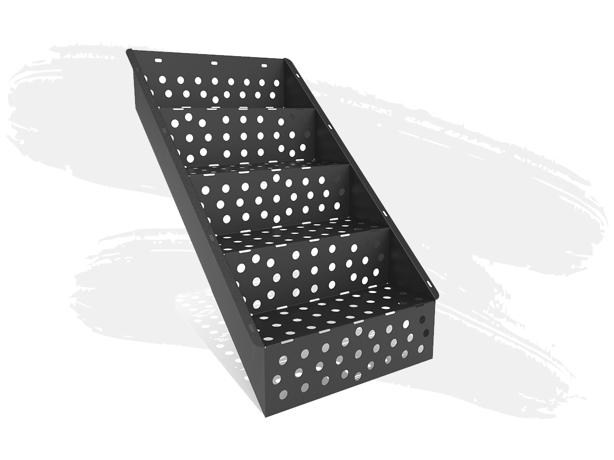 Plastisol Kaplı H100 cm Kapalı Tip Merdiven YK