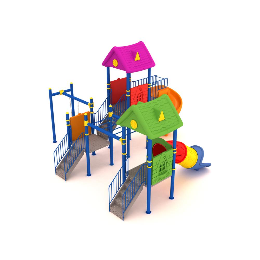 Üç Kuleli İki Kaydıraklı Çocuk Oyun Grubu