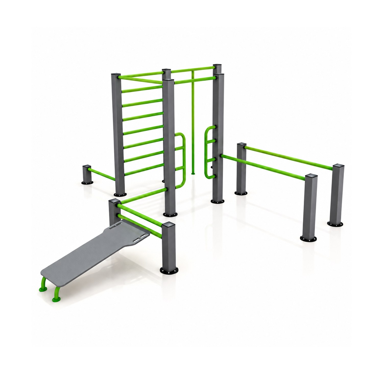 Workout Fitness Station FST-101 – 10-Person Outdoor Exercise Unit