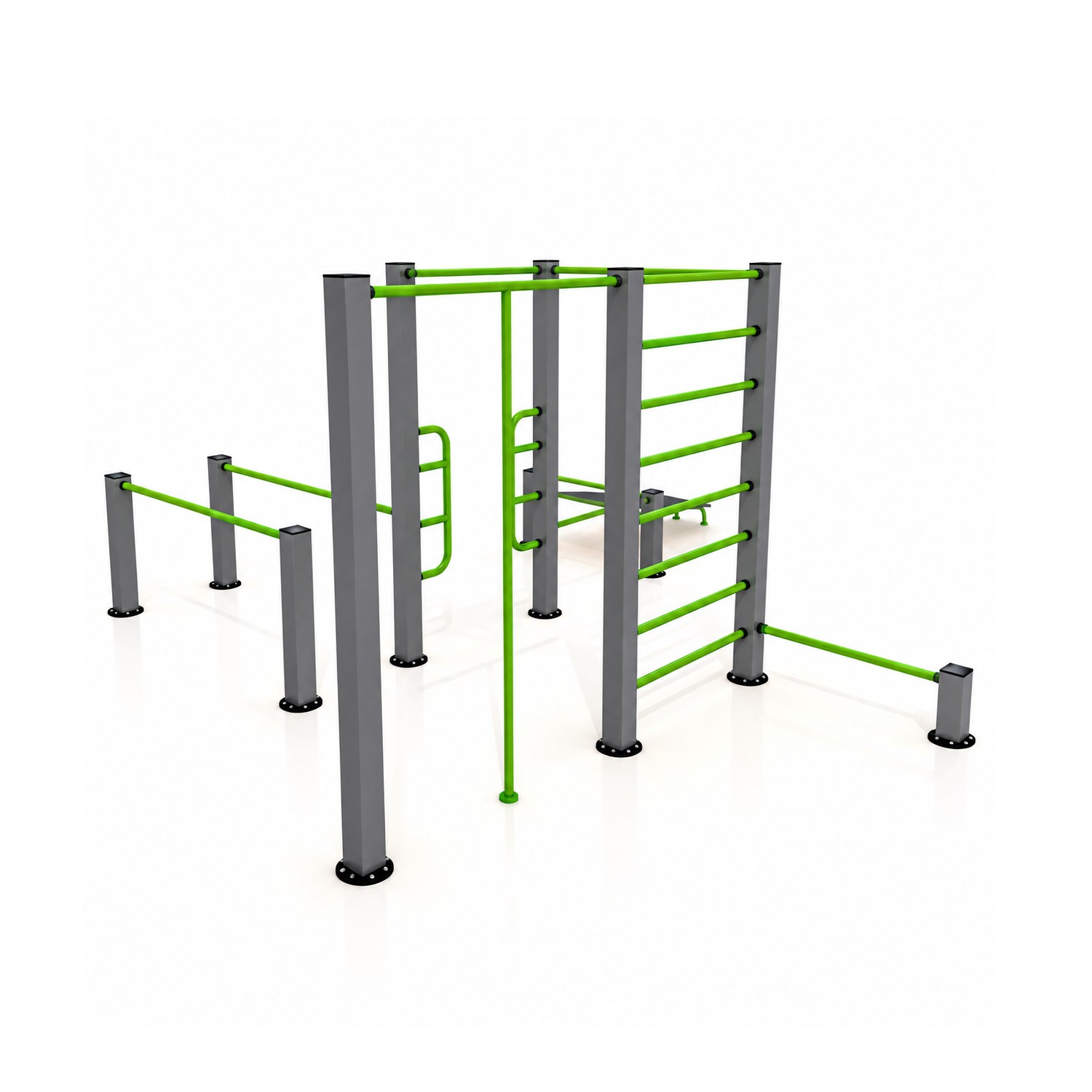 Workout Fitness Station FST-101 – 10-Person Outdoor Exercise Unit