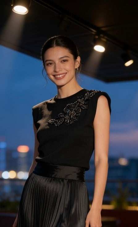 ÇİÇEK DESENLİ KISA KAZAK