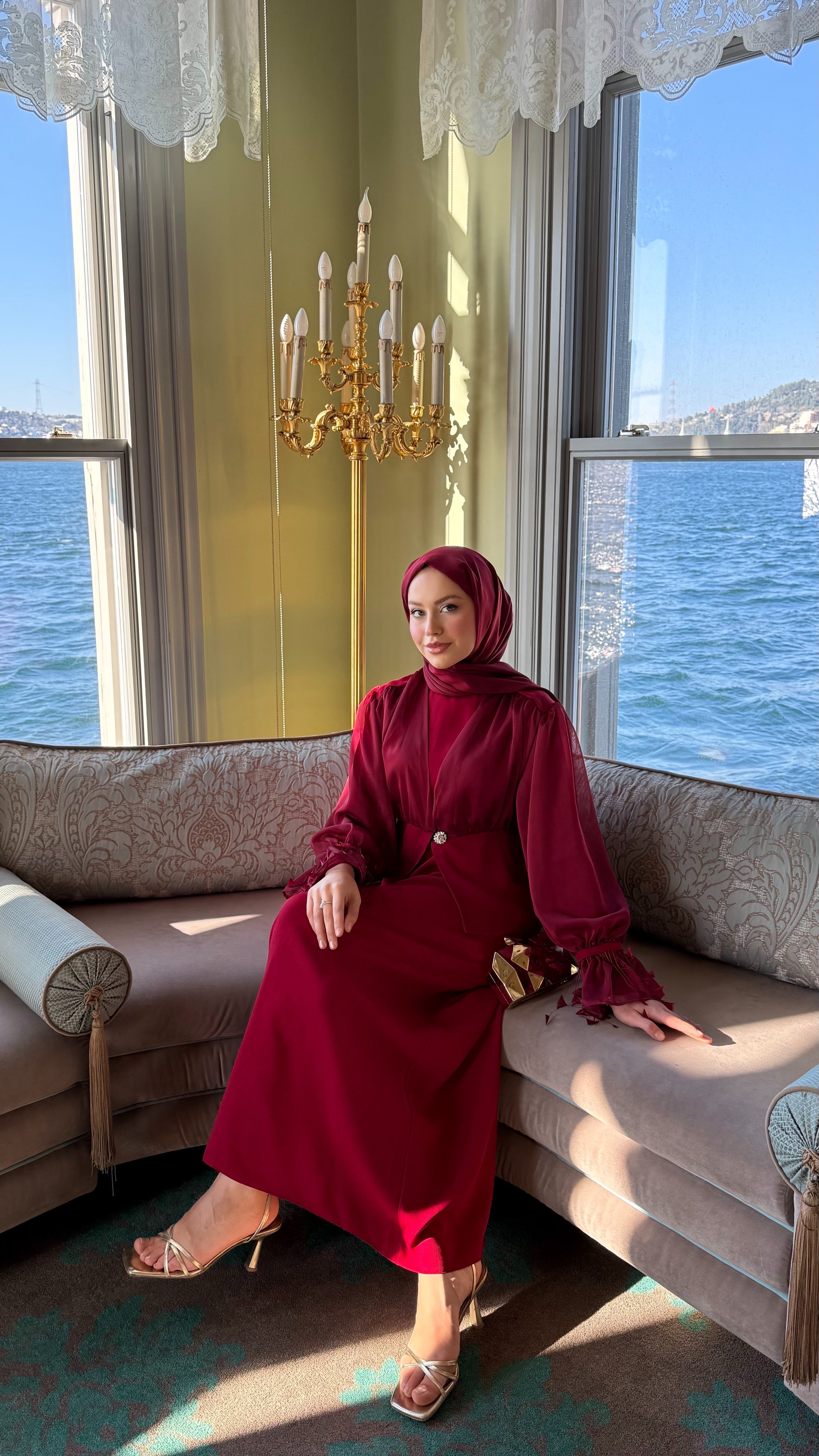 Aura Bordo İkili Takım