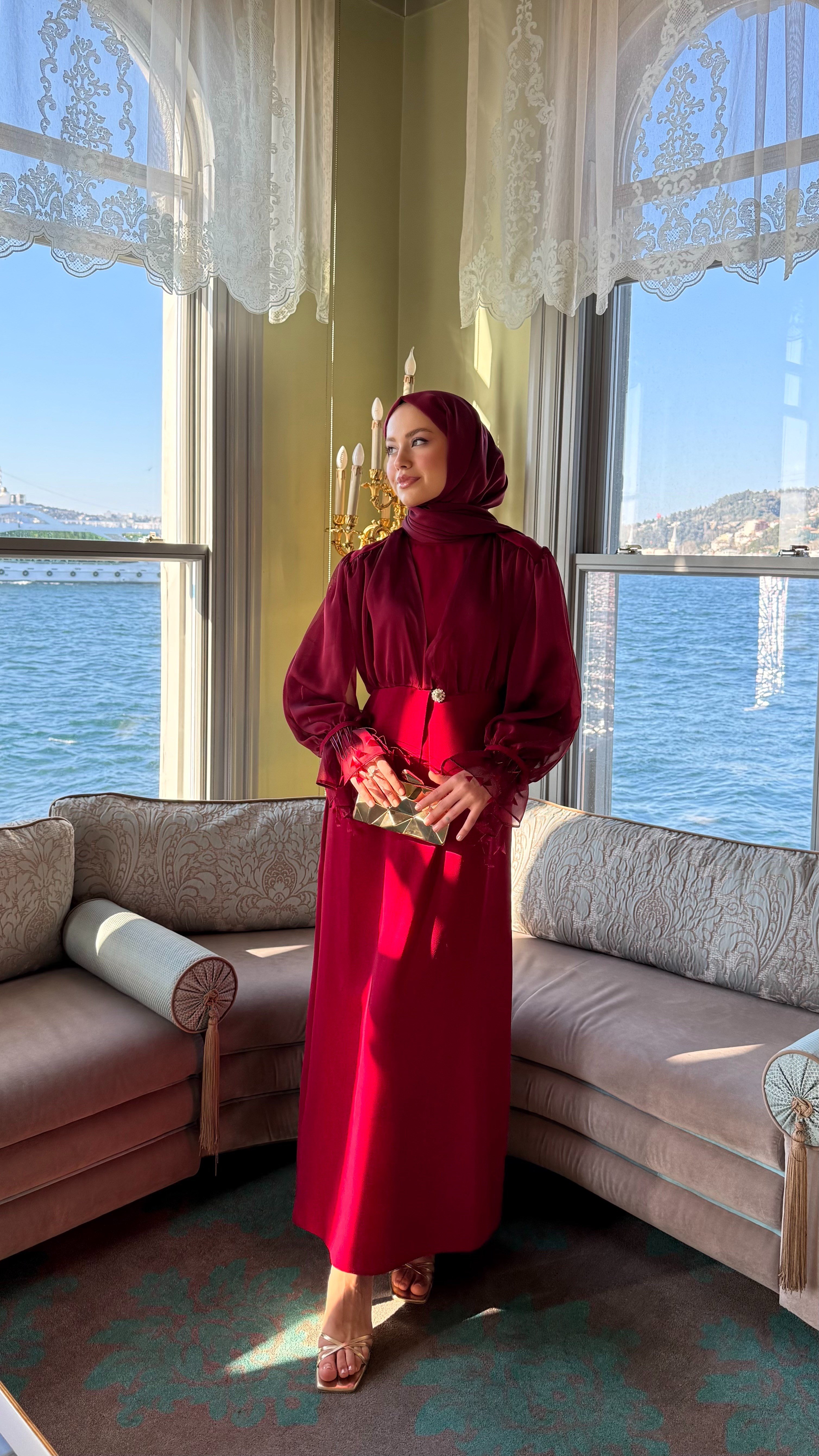 Aura Bordo İkili Takım