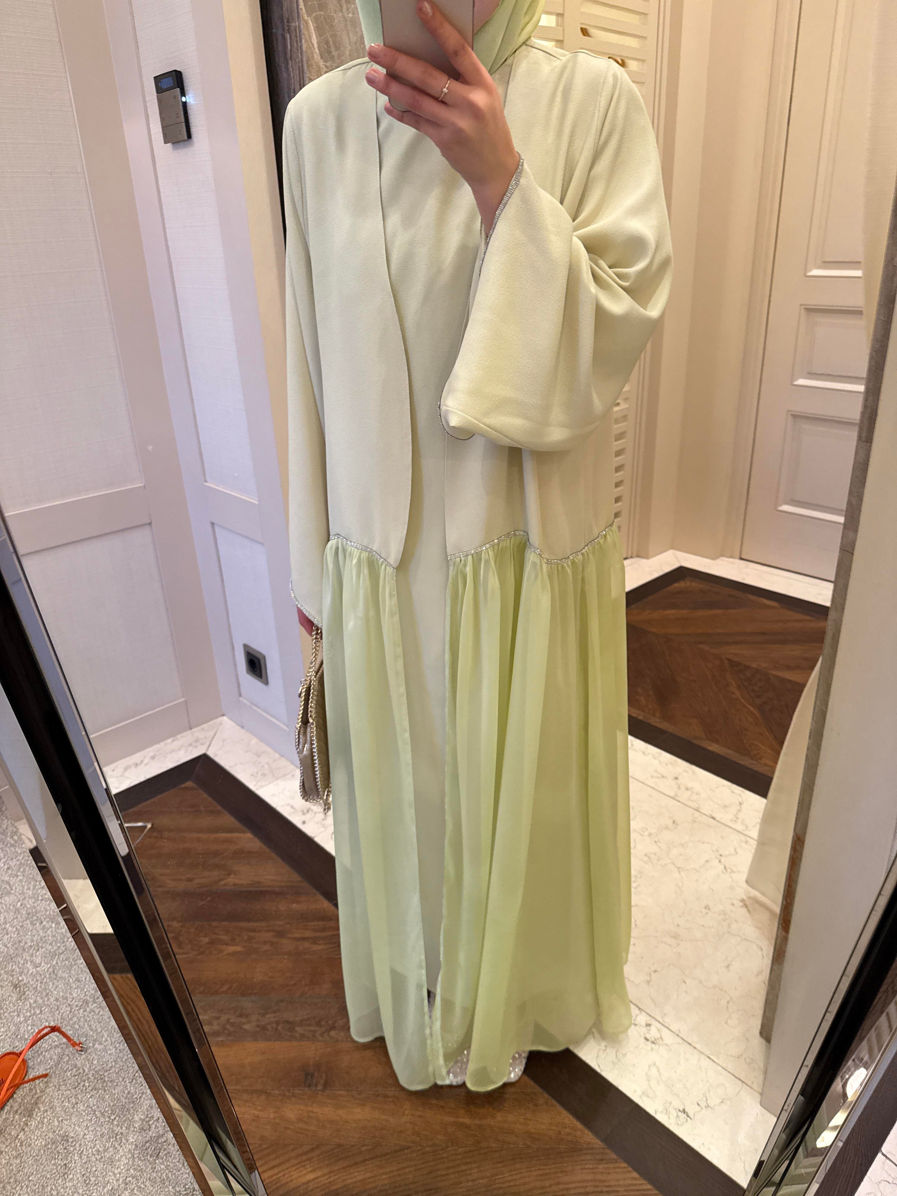 Yeşil abaya takım