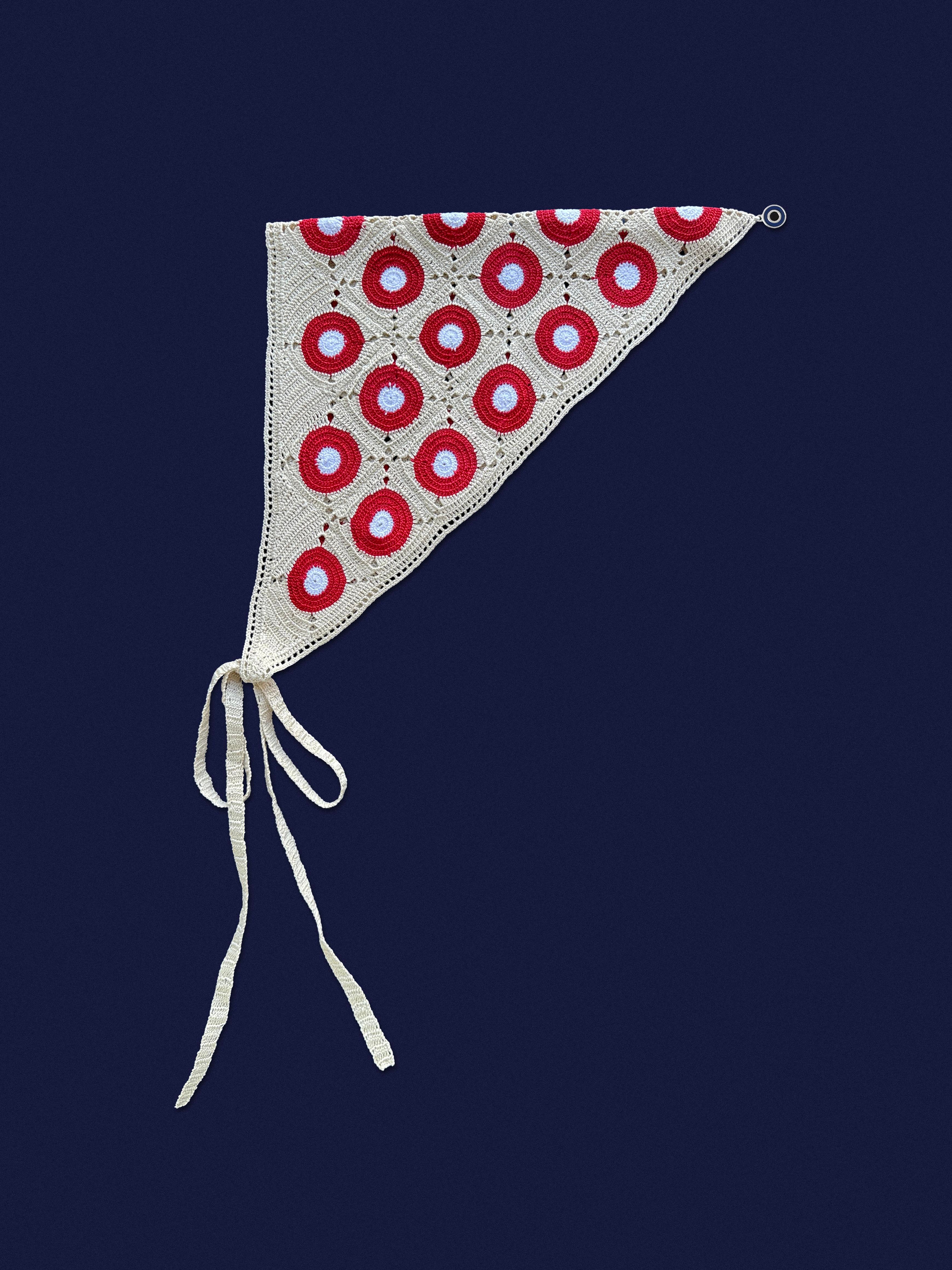 Bej Evil Eye Bandana