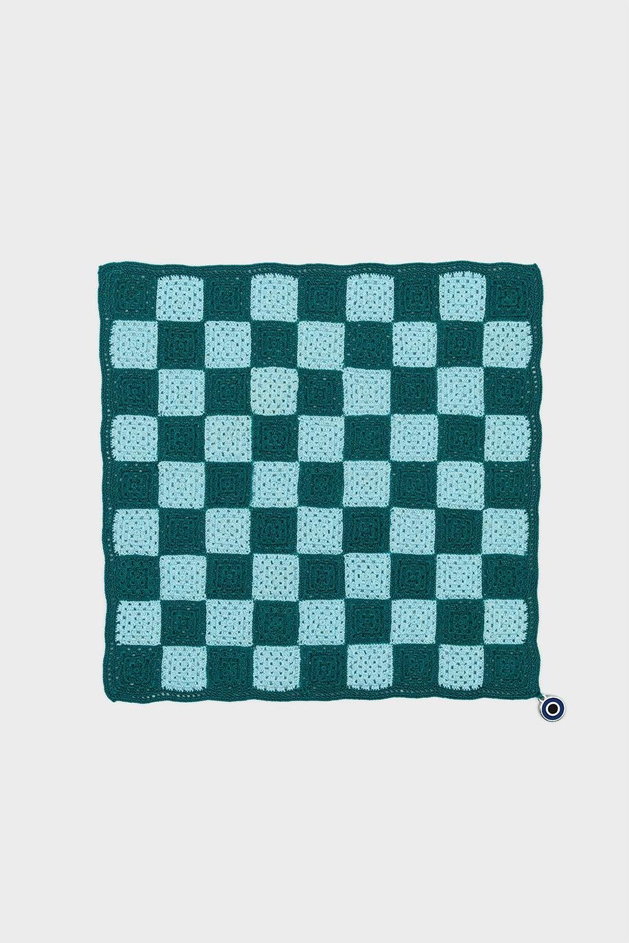 Checkered El İşi Dantel Örtü