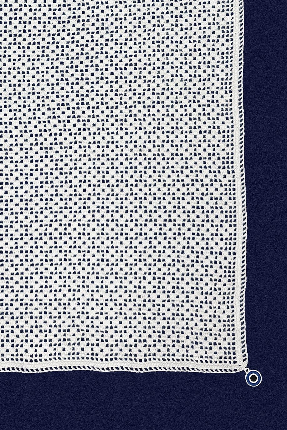 Ecru Plain Handcrafted Lace Runner