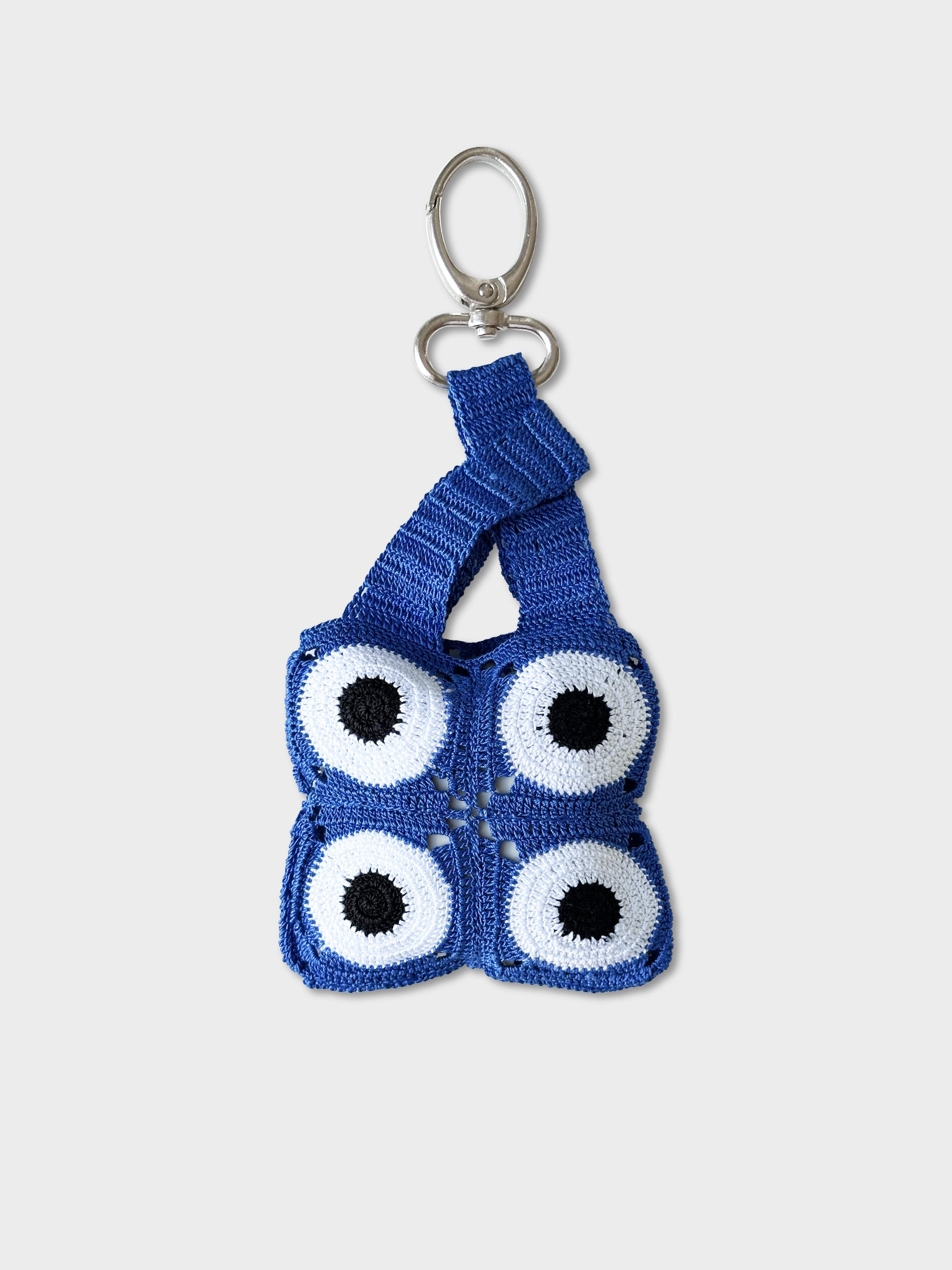 Mavi Evil Eye Kulaklık Çantası 