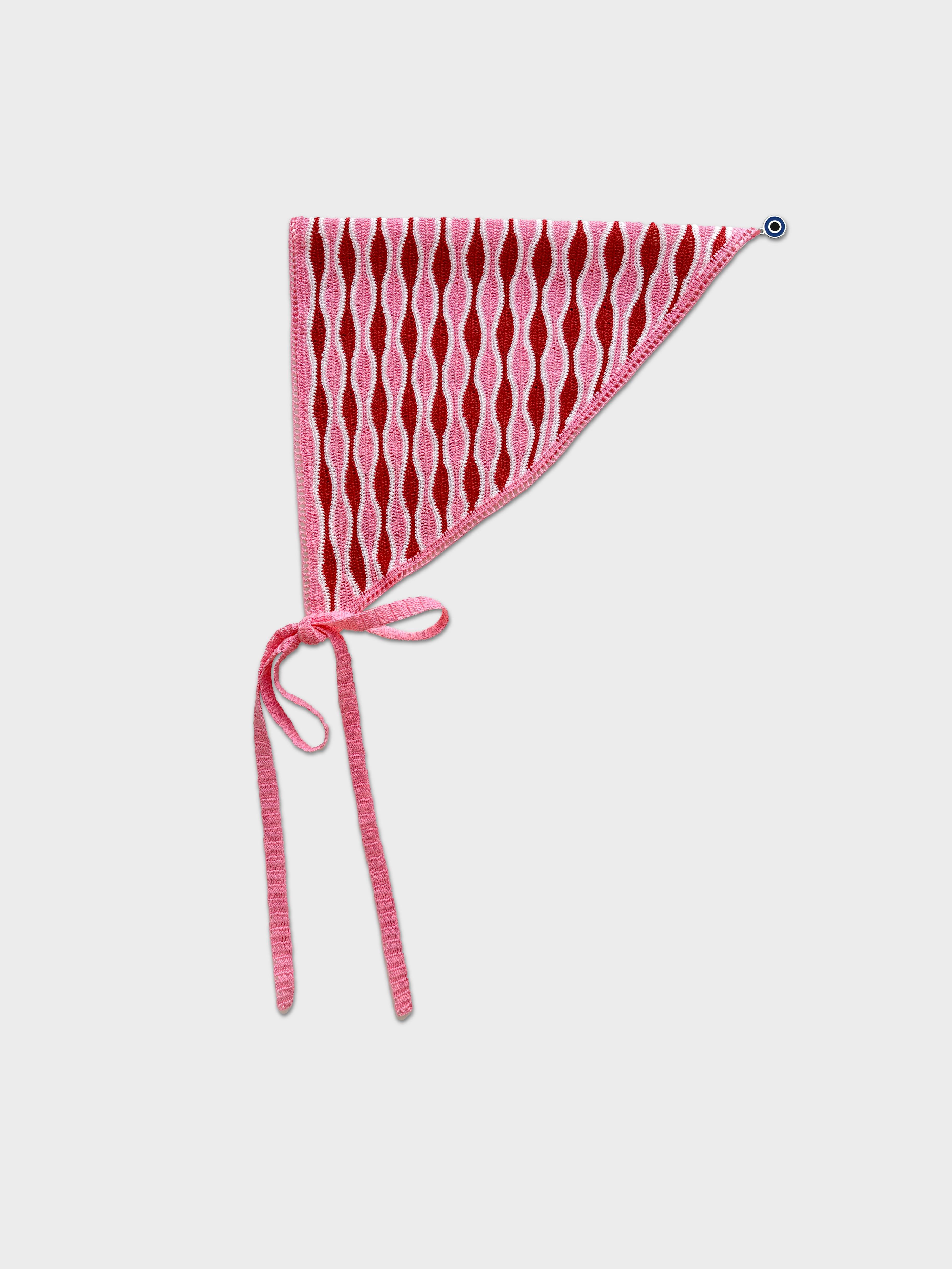 Pembe Kırmızı Waves Bandana