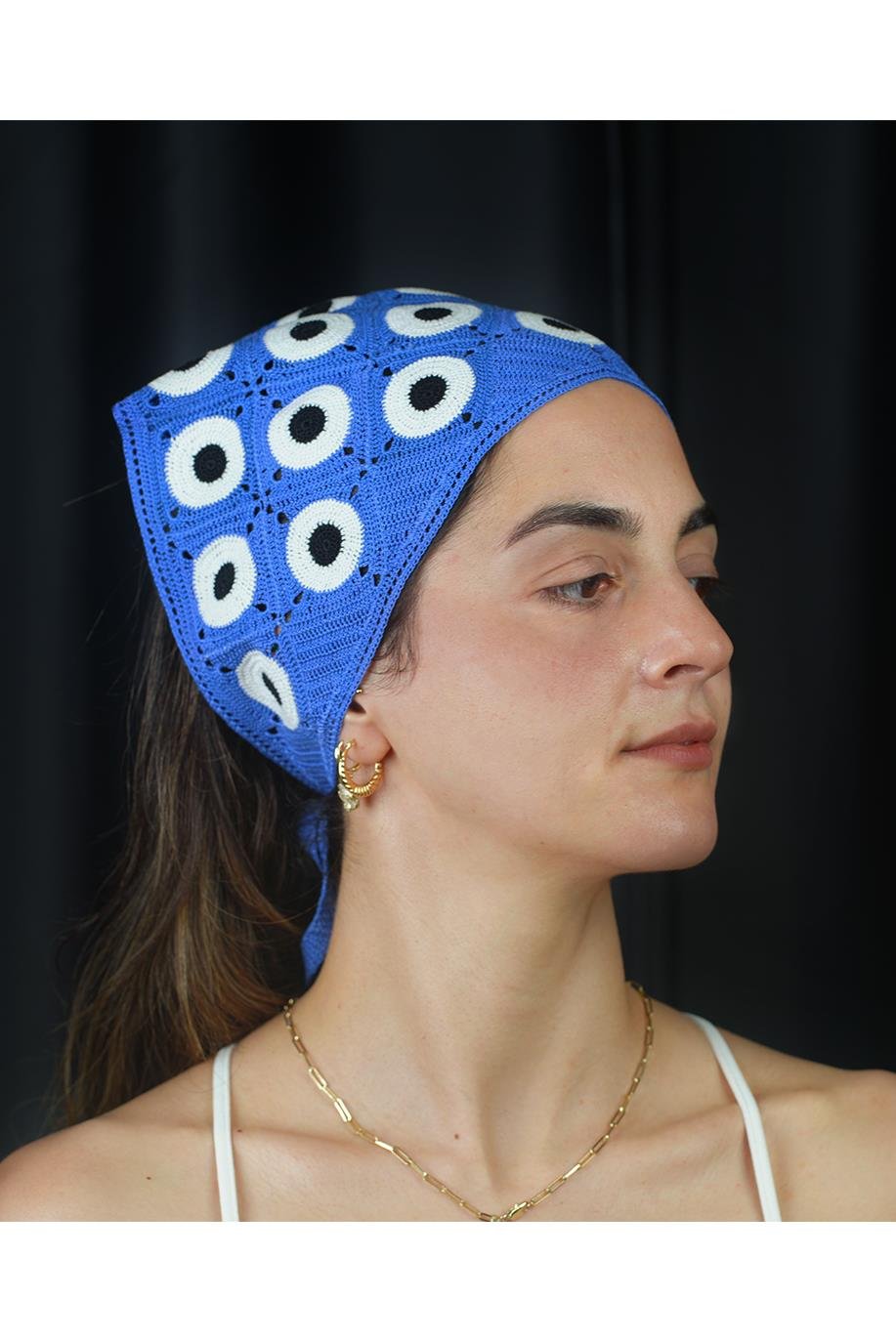Saks Evil Eye Dantel Bandana