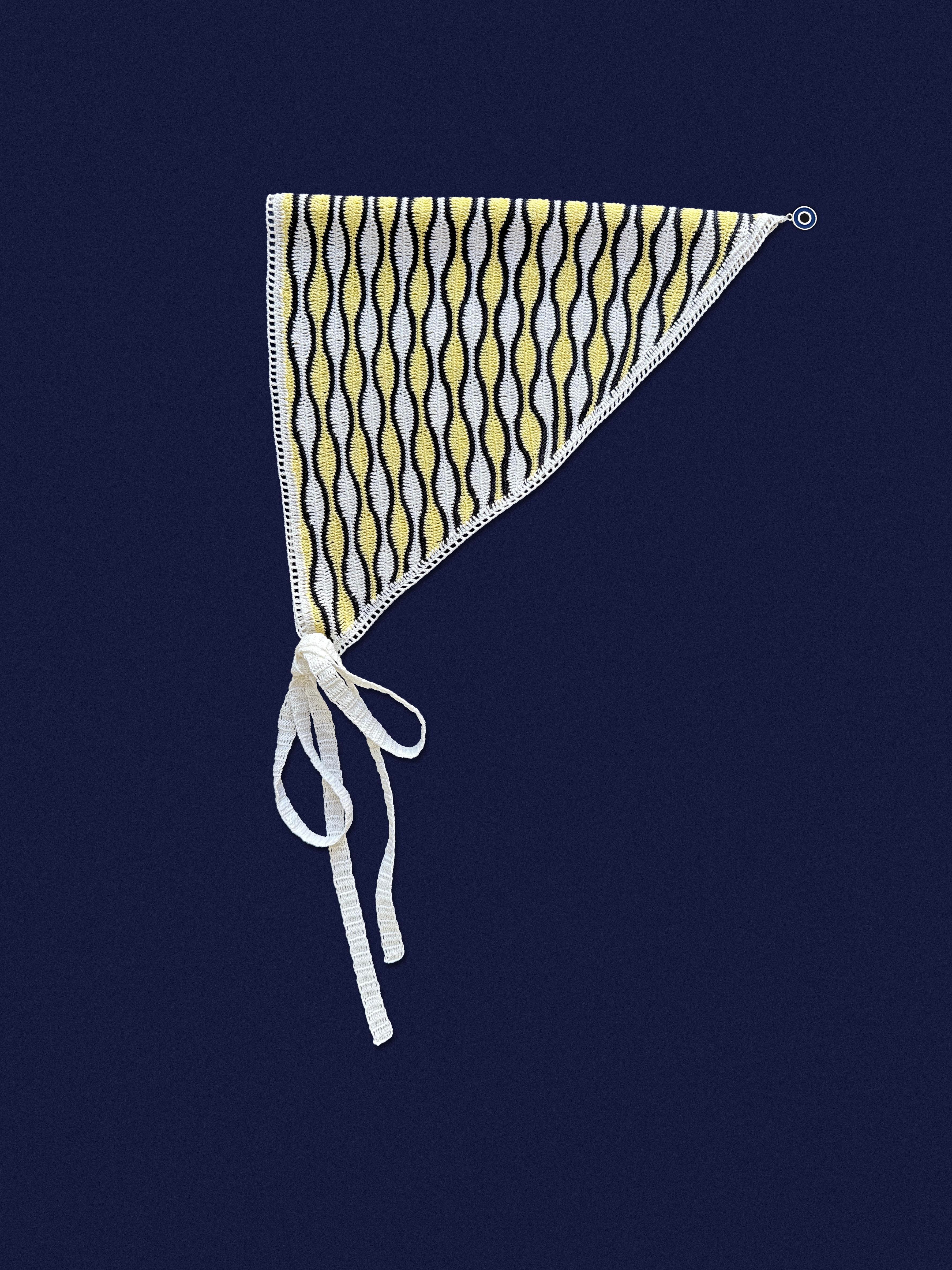 Sarı Siyah Waves Bandana