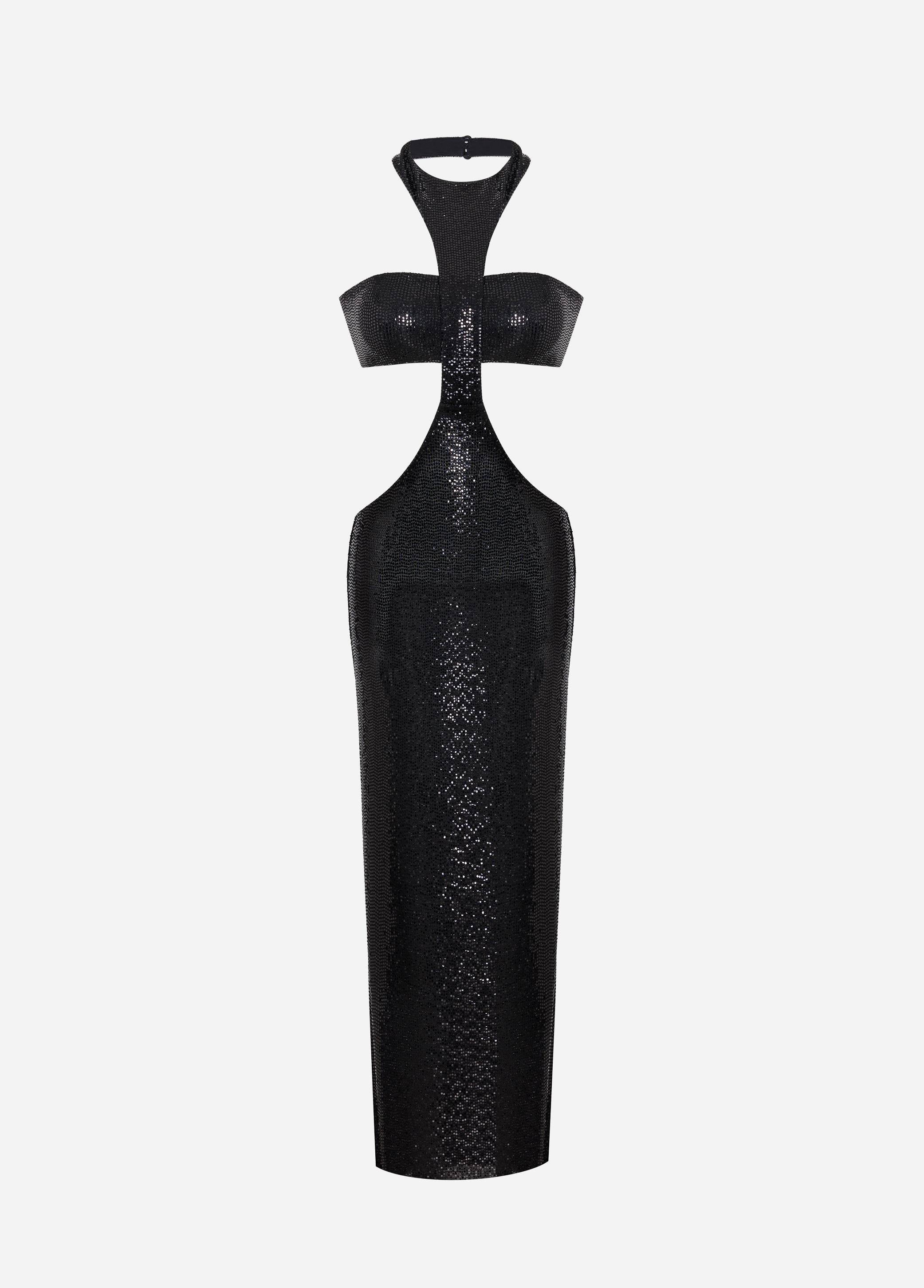  Nova Sequined Maxi Cocktail Dress