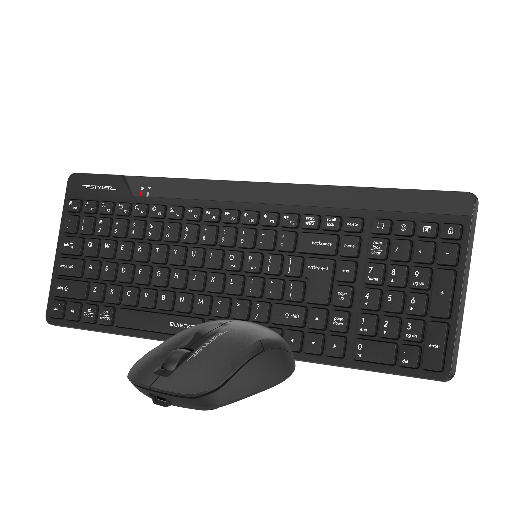 A4 TECH FG2300 AIR2 Q Türkçe Kablosuz Siyah Klavye+ Mouse