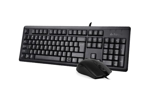 A4 TECH KR-9276 Q Türkçe USB Standart Siyah Klavye+ Mouse