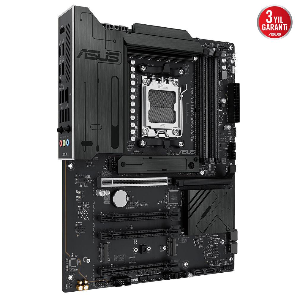 ASUS X870 MAX GAMING WIFI7 X870 DDR5 (Vga Yok) GLan 2.5G ATX HD DP WIFI7 BT M2 AM5 AMD Anakart