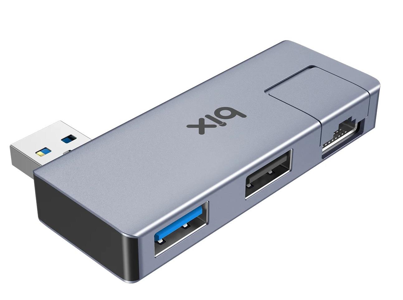 BİX BX22HB USB to USB 3.2 USB 2.0 RJ45 Dönüştürücü Adaptör