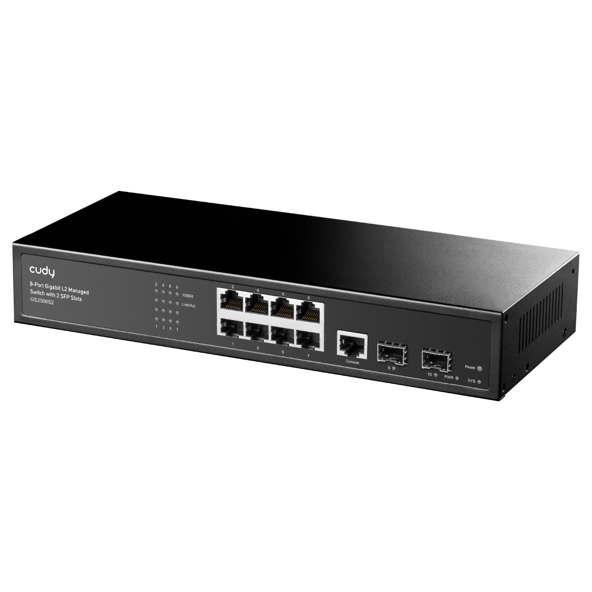 CUDY GS2008S2 8 Port Gbit 1xGbit+2xSFP Uplink Yönetilebilir (L2) Switch