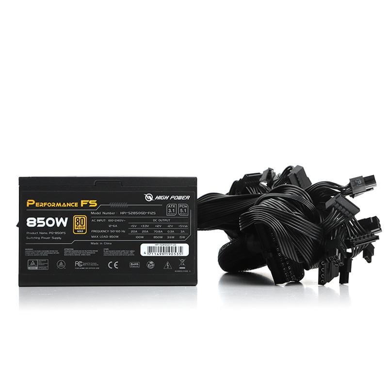 HIGH POWER HP1-S2850GD-F12S 850W 80+ Gold Siyah PCIe 5.1 Power Supply