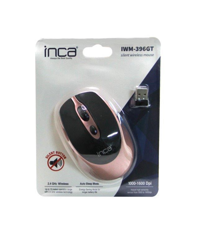 INCA IWM-396GT Nano Alıcılı Kablosuz 1600dpi ROSE GOLD Sessiz Mouse