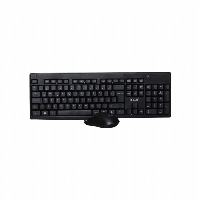 INCA IWS-539T Q Türkçe Kablosuz Multimedya Siyah Klavye+ Mouse