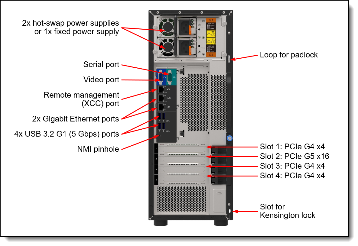 LENOVO ST250 V3 7DCEA02WEA-V1 XEON E-2436 (6C) 32GB(1x32) 3x960GB SSD 4U TOWER Raid 0,1,5 Server