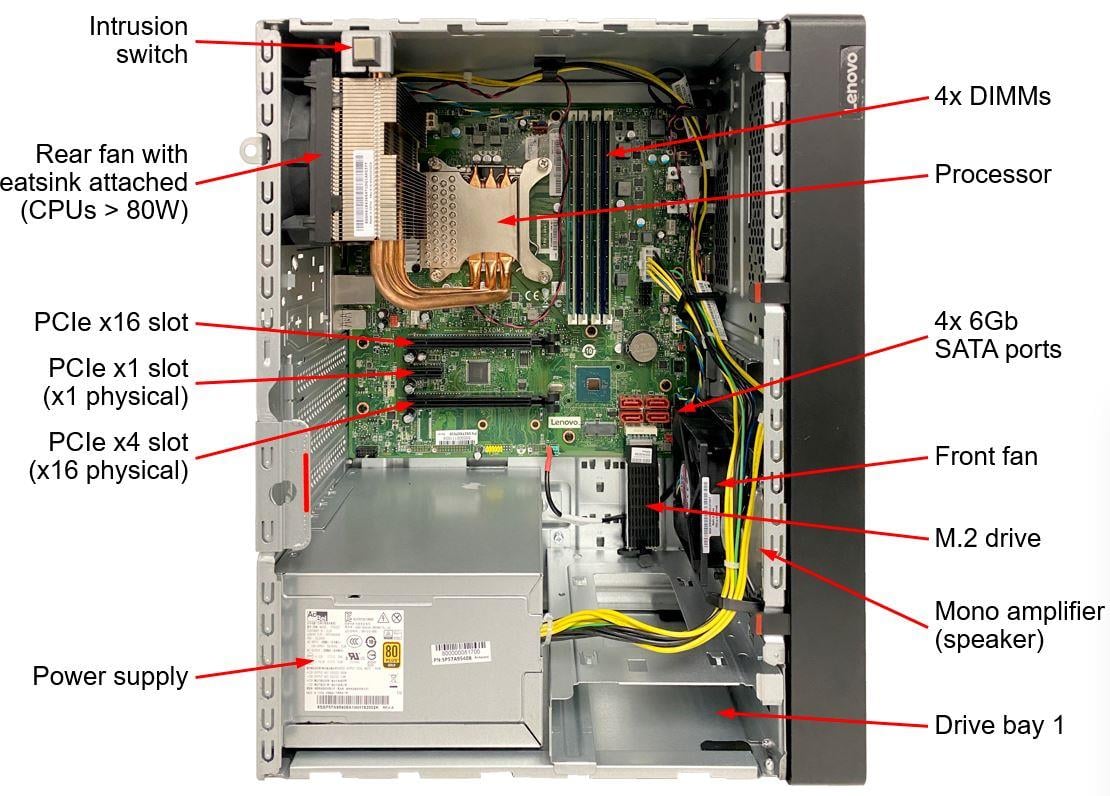 LENOVO ST50 V2 7D8JA043EA-V1 XEON E-2324G (4C) 16GB(1x16) 2x960 SSD 4U TOWER Raid 0,1 Server
