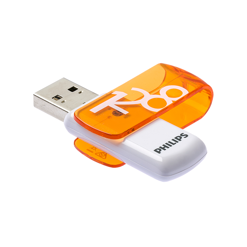 PHILIPS FM12FD05B/00 128GB USB2.0 Turuncu/Beyaz USB Bellek