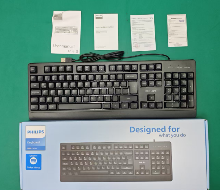 PHILIPS SPK6247B Q USB Siyah Klavye