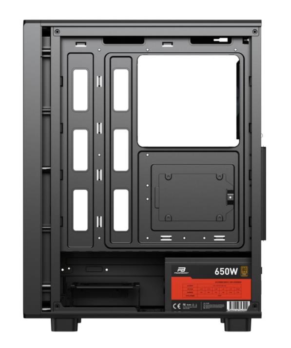 POWER BOOST PB-A5065B 600W 80+ Bronze Siyah Mesh Panel Mid Tower ATX Kasa