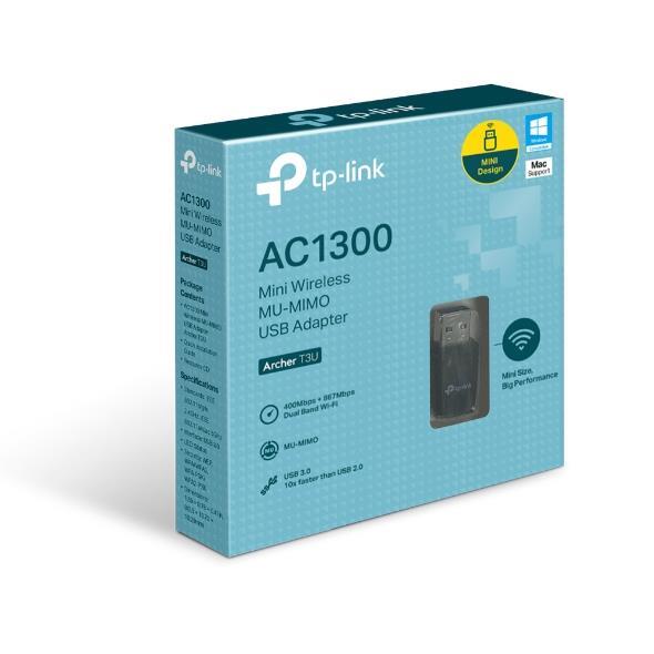 TP-LINK ARCHER T3U 1300 MBPS USB Kablosuz Adaptör