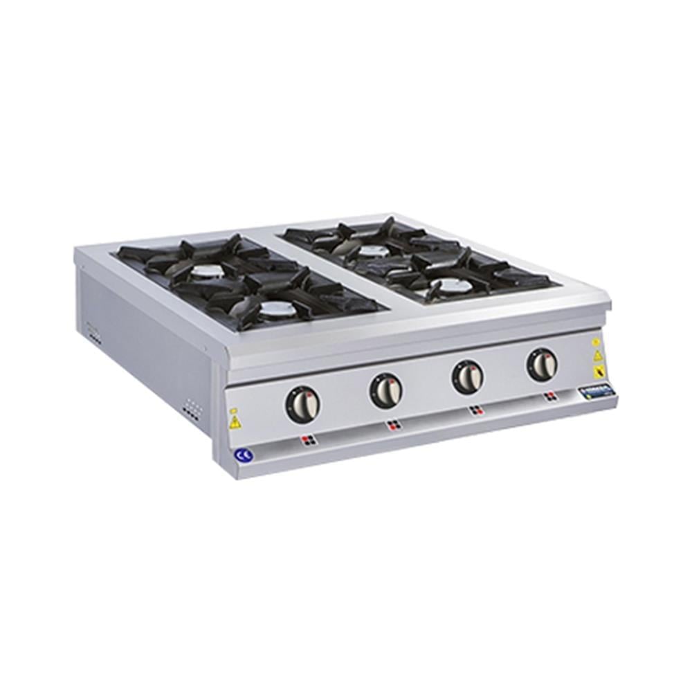 Görkem 4 Lü Profesyonel Set Üstü Ocak Gazlı ve Lpg Li 100x100x30