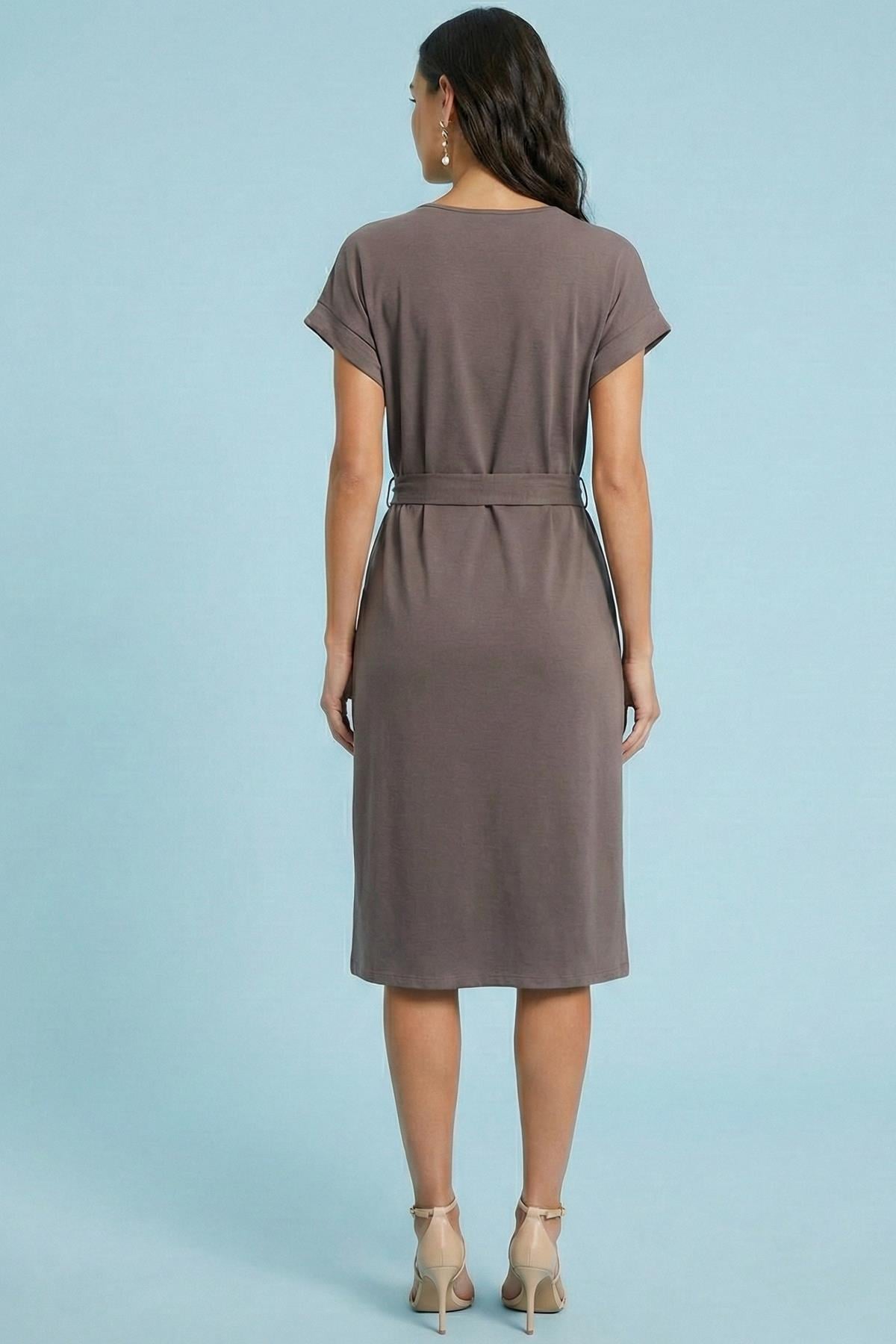 Midi Mink Knit Dress