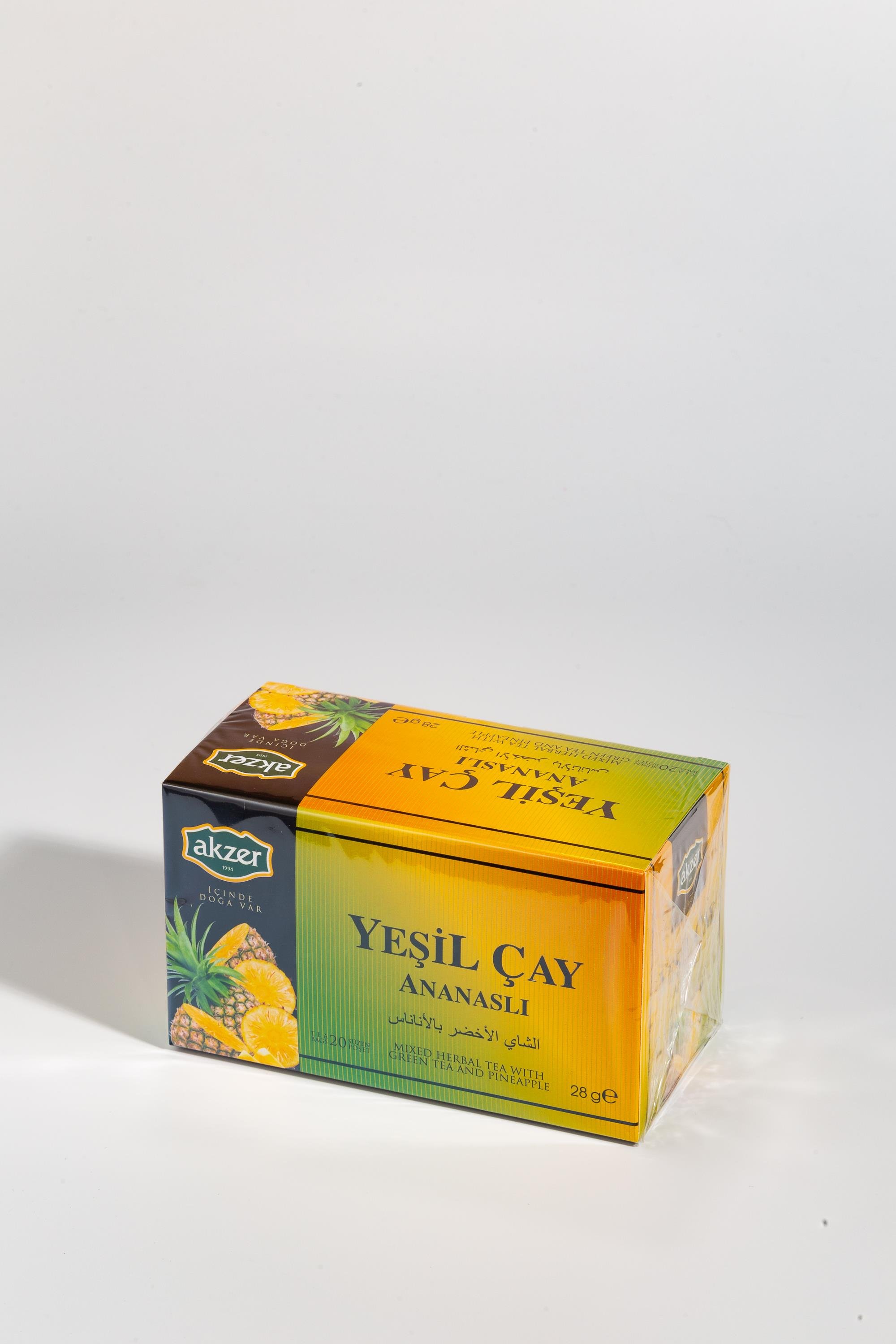 AKZER YEŞİL ÇAY ANANASLI 20 Lİ
