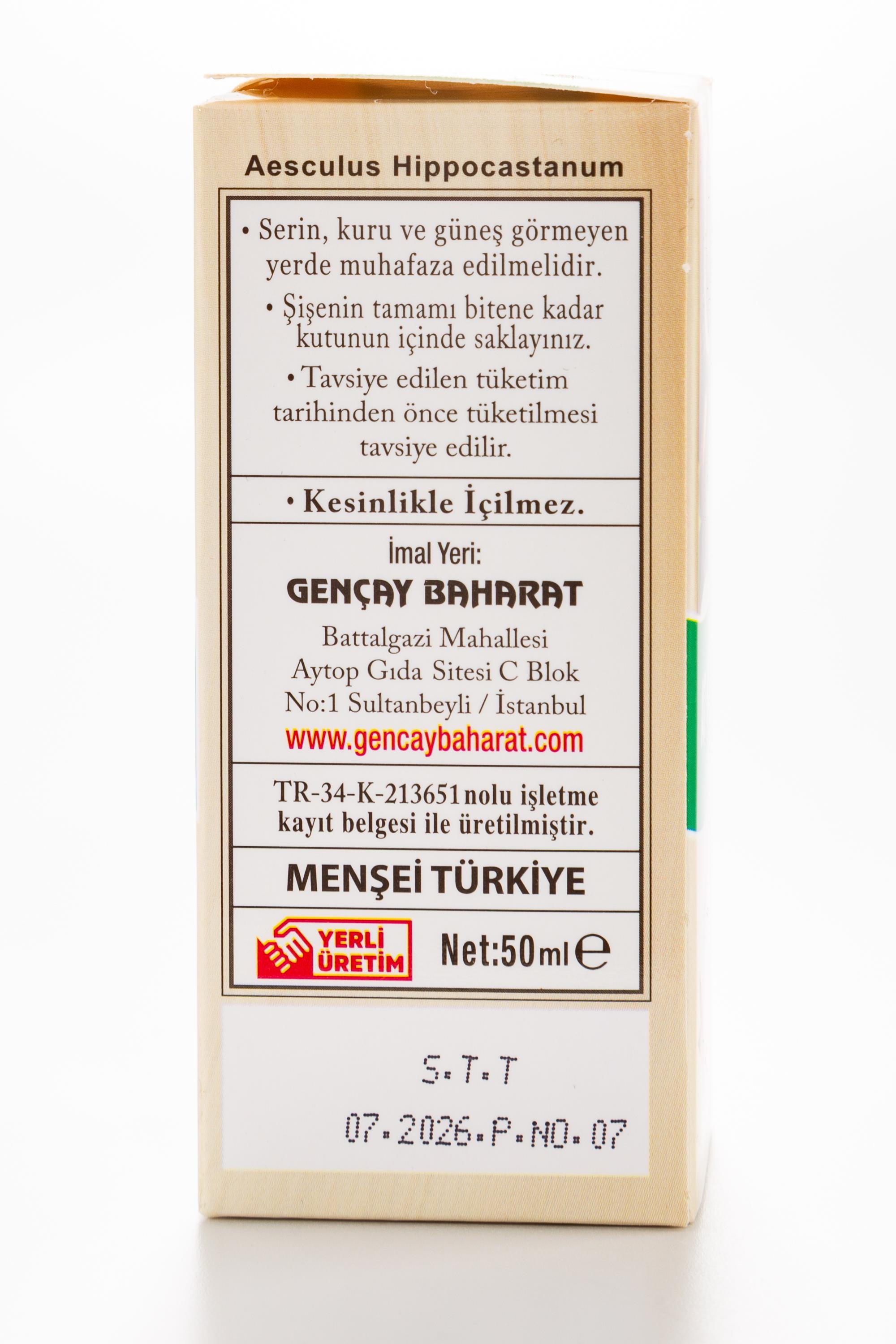 AT KESTANESİ YAĞI 50 CC.GENÇAY