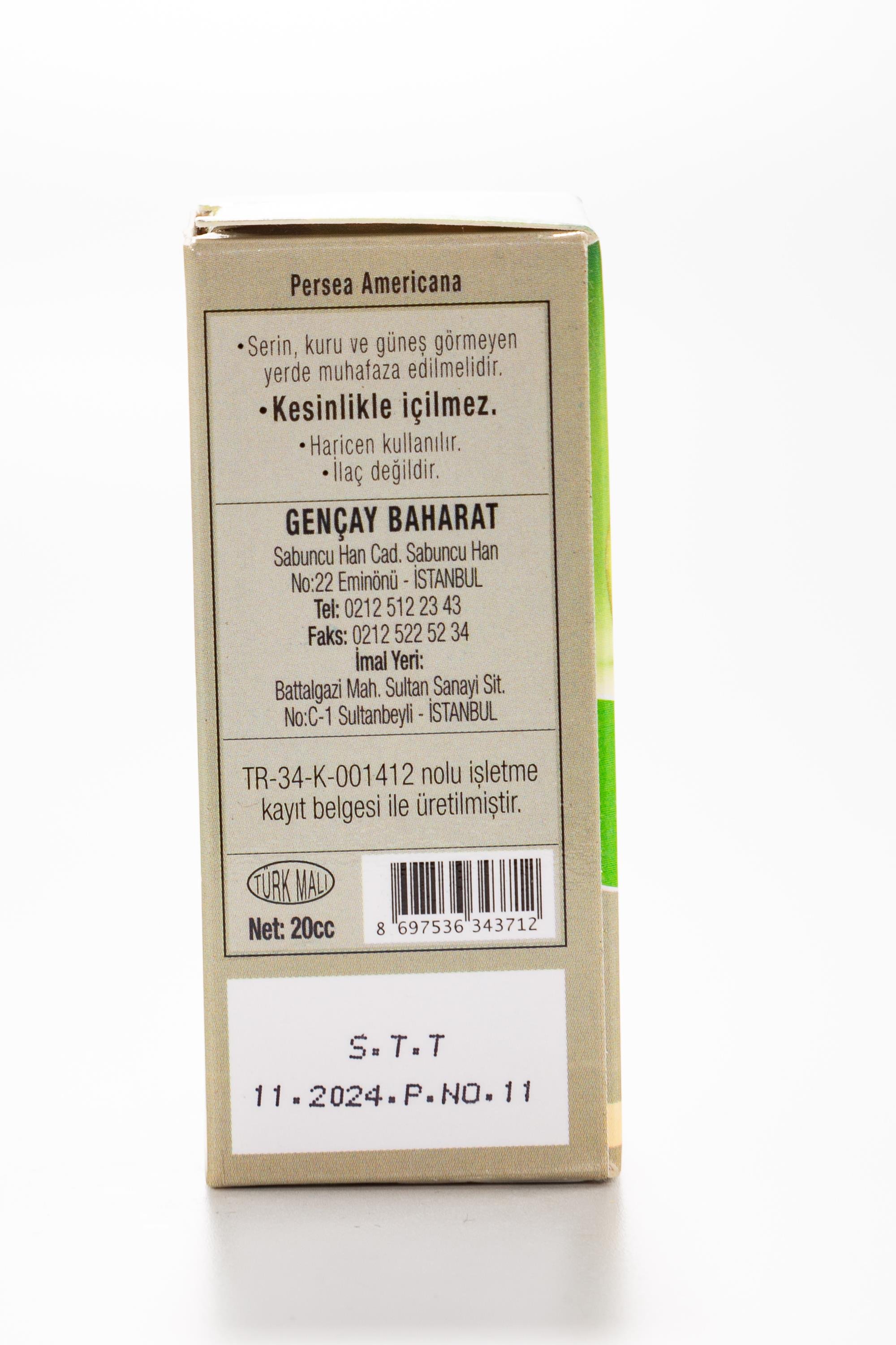 AVAKADO YAĞI 20 CC.GENÇAY