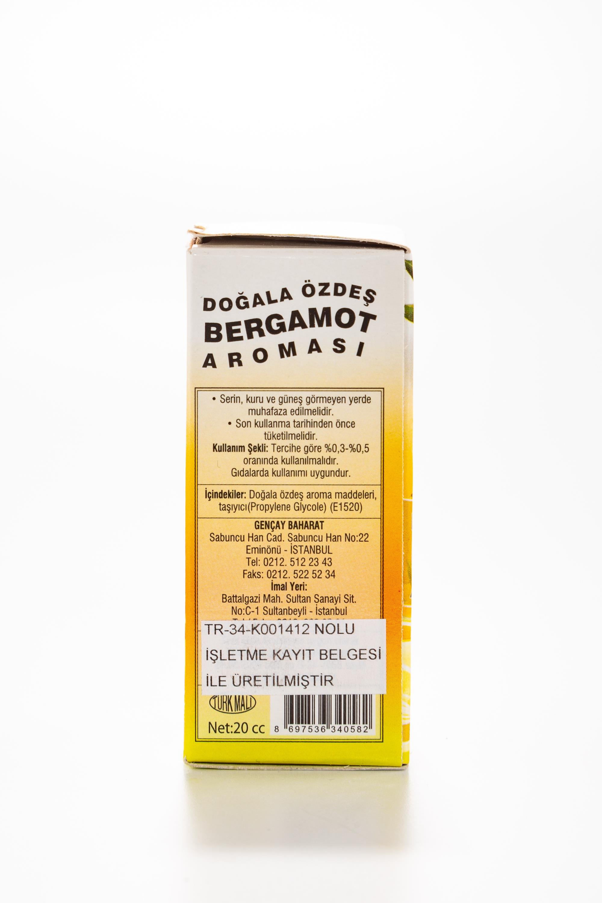 BERGAMOT AROMASI 20 CC. GENÇAY