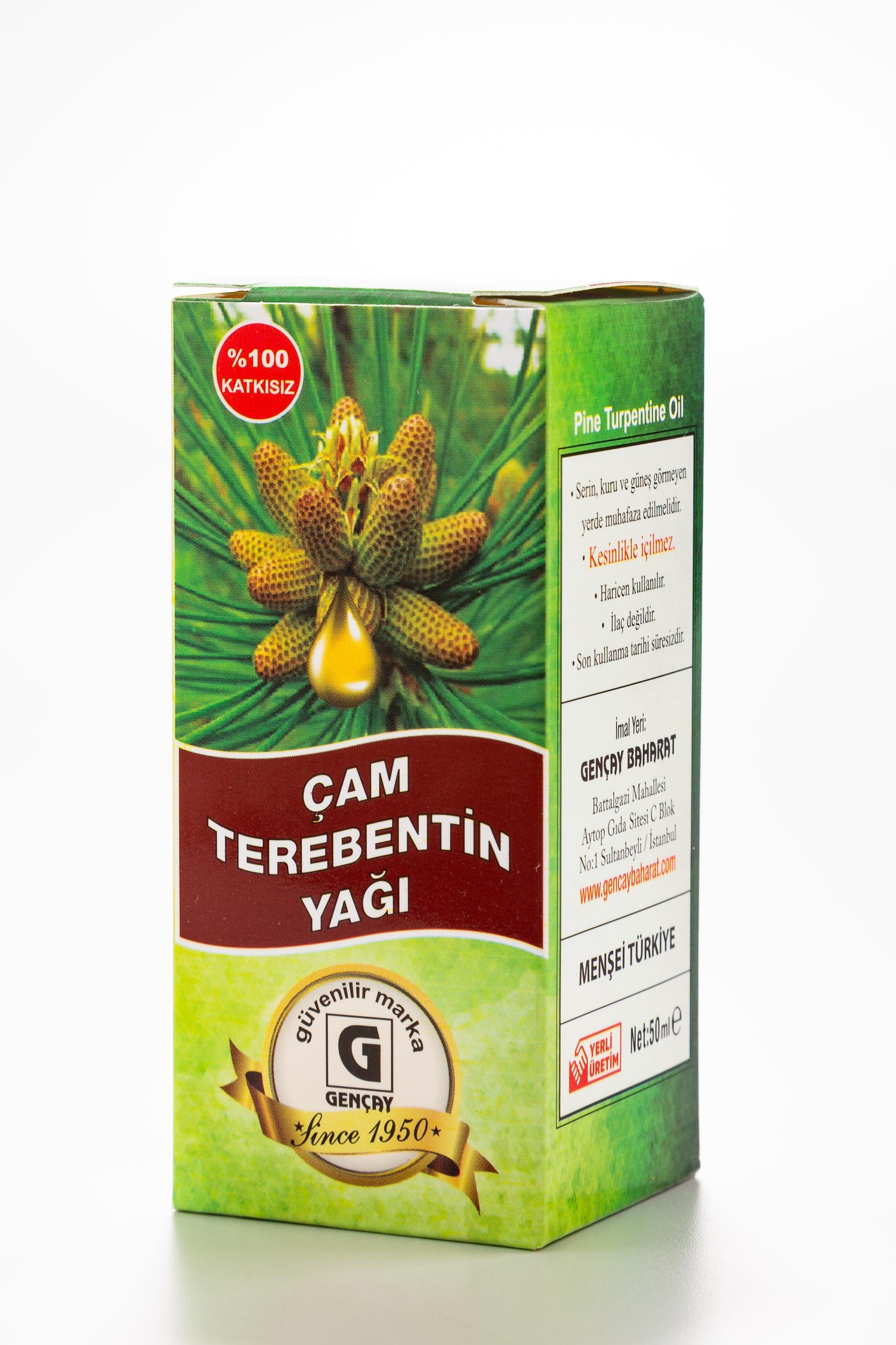ÇAM TEREBENTİN YAĞI 50 CC. GENÇAY