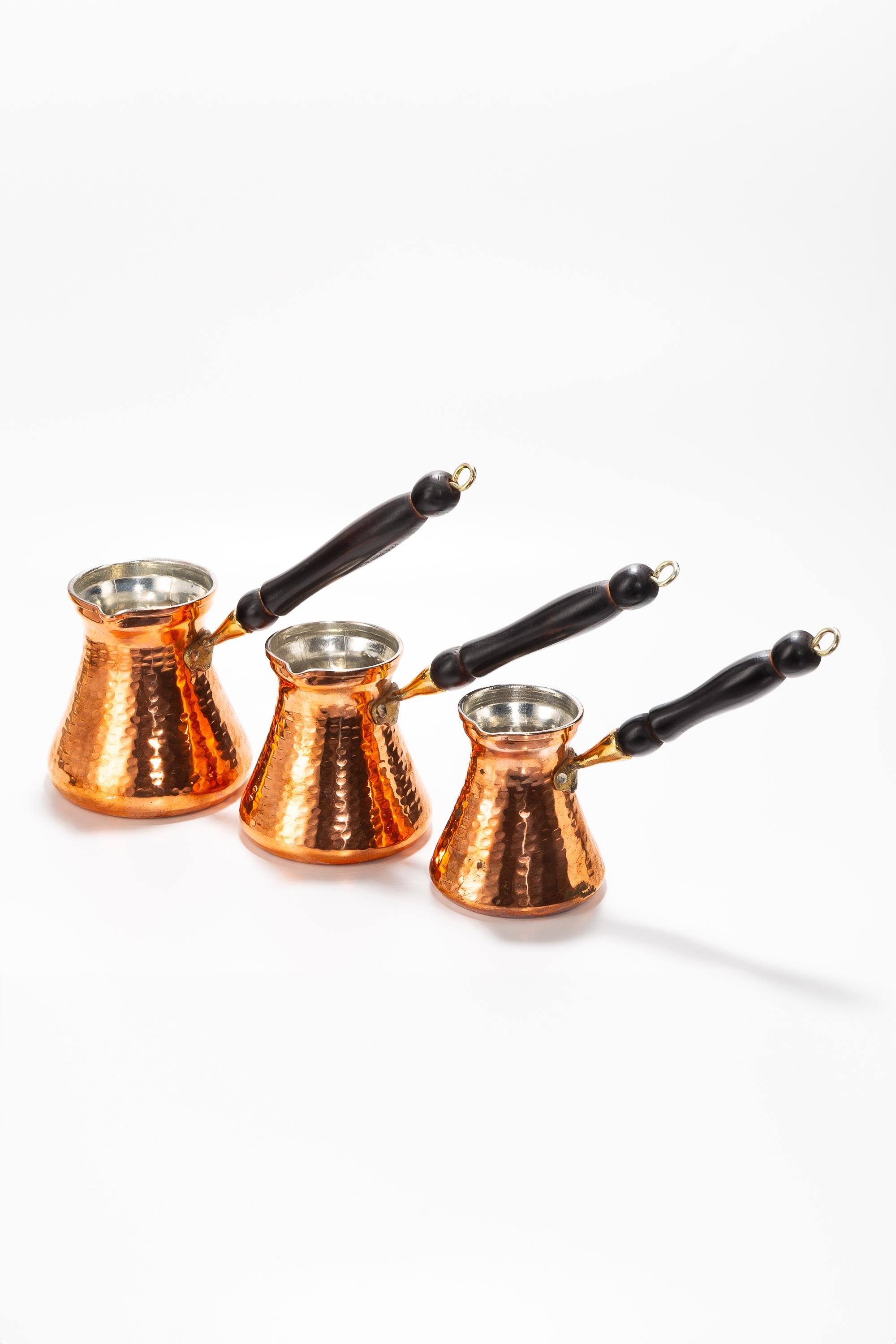 ÇEKİÇLİ DÖVME UZUN CEZVE 3 LÜ TAKIM