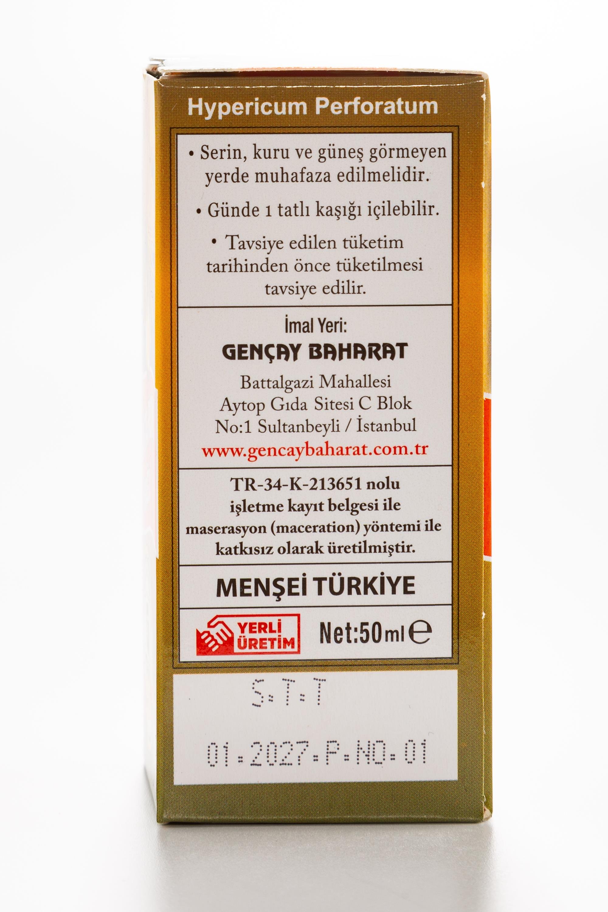 KANTARON YAĞI 50 CC. GENÇAY