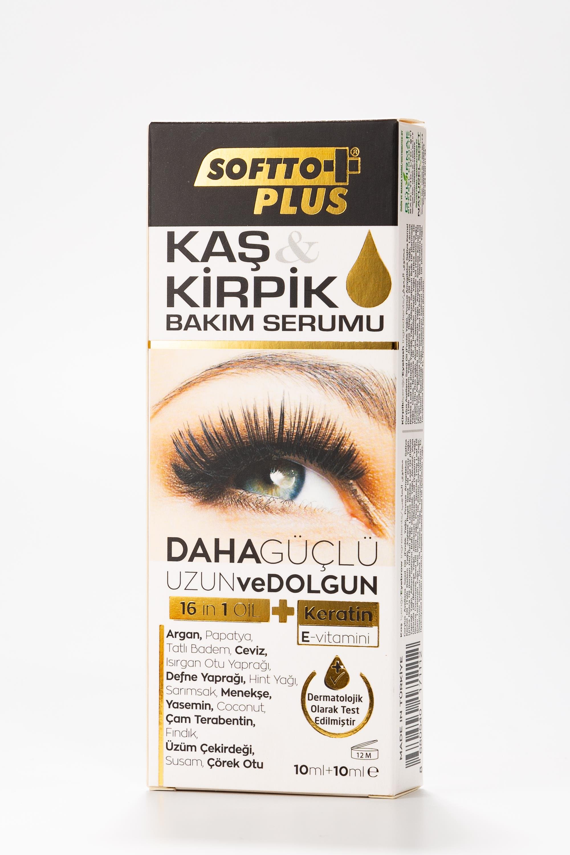 KAŞ-KİRPİK BAKIM YAĞI 20ML SOFTTO PLUS