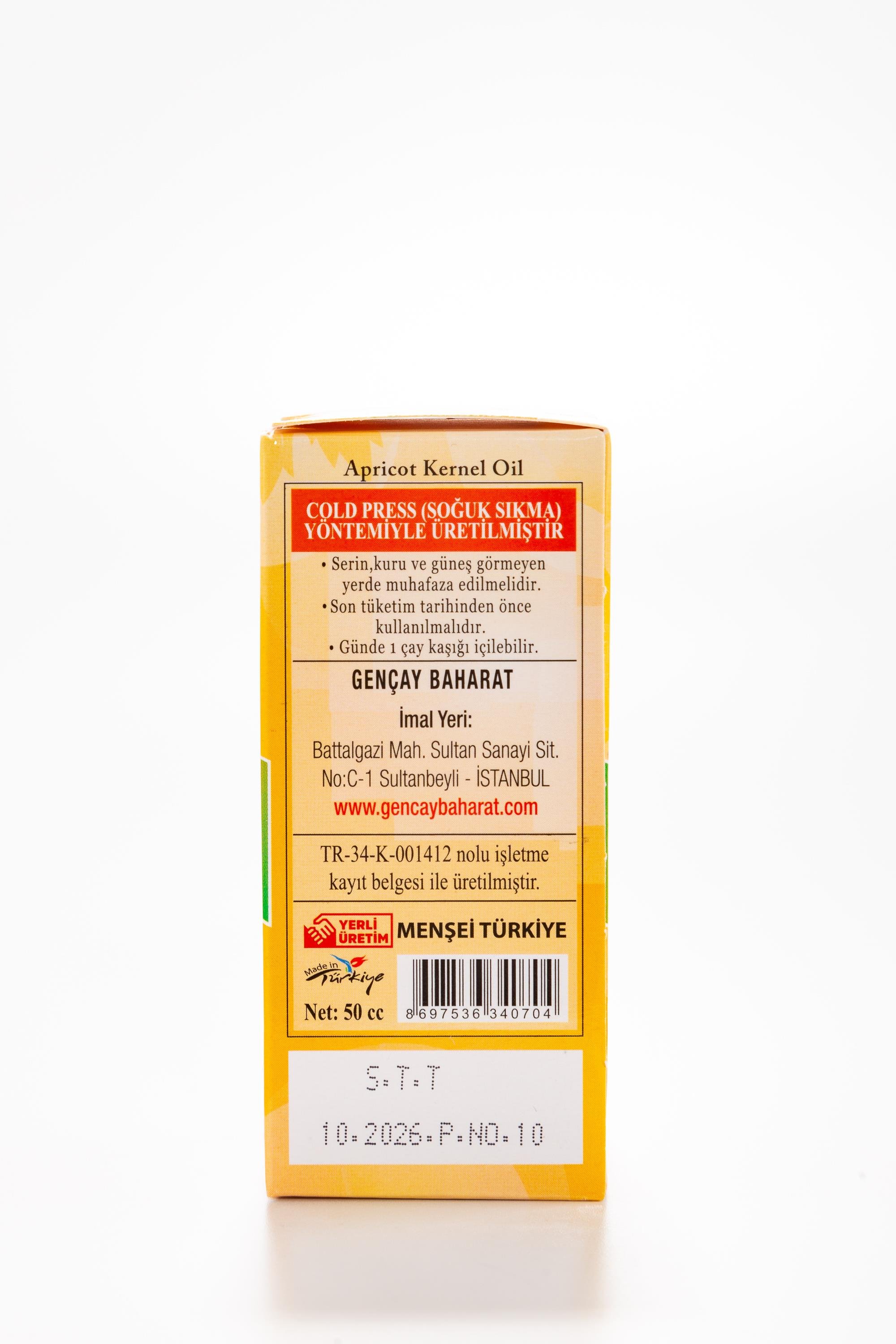 KAYISI ÇEKİRDEĞİ YAĞI 50 CC.GENÇAY