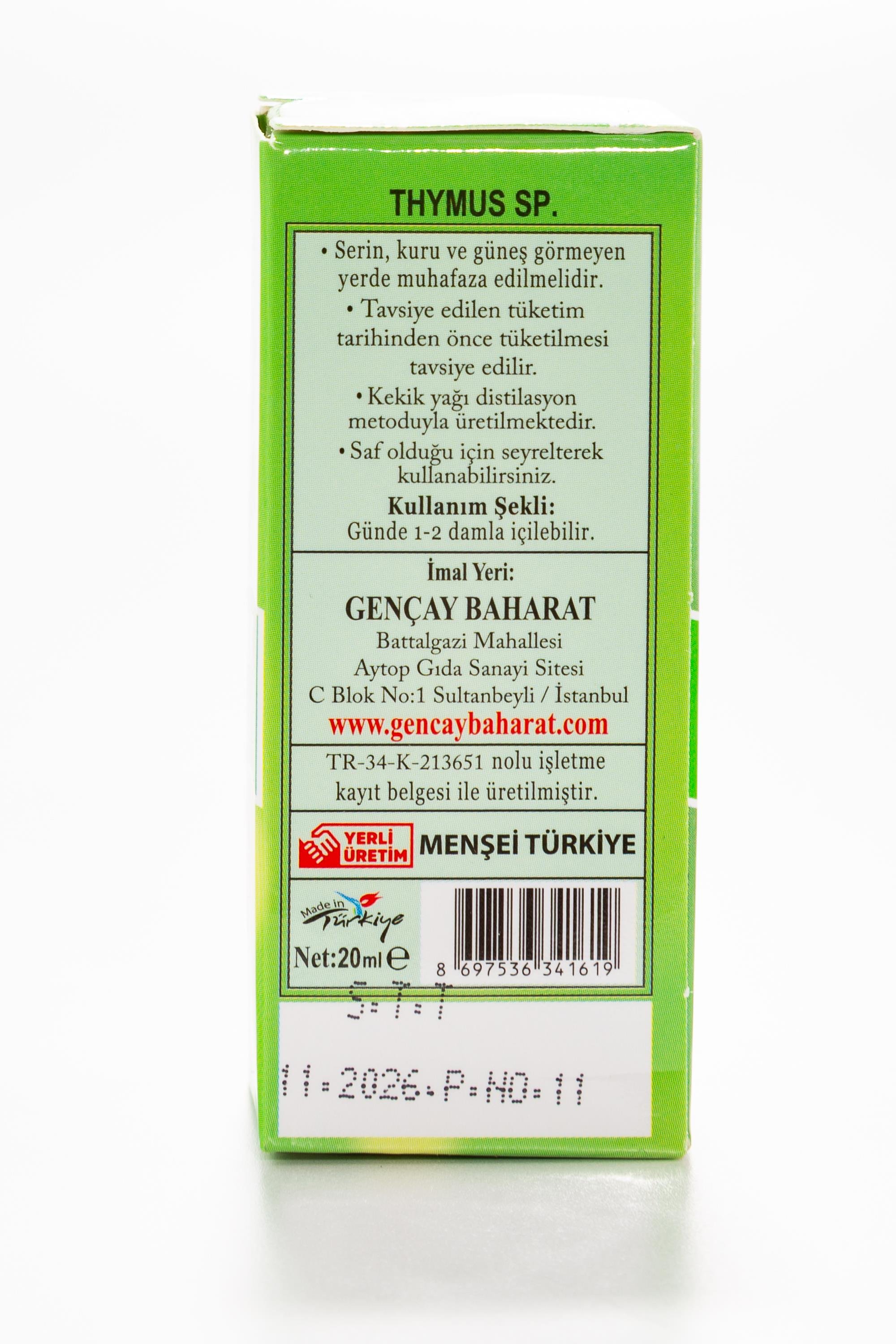 KEKİK YAĞI 20 CC.GENÇAY