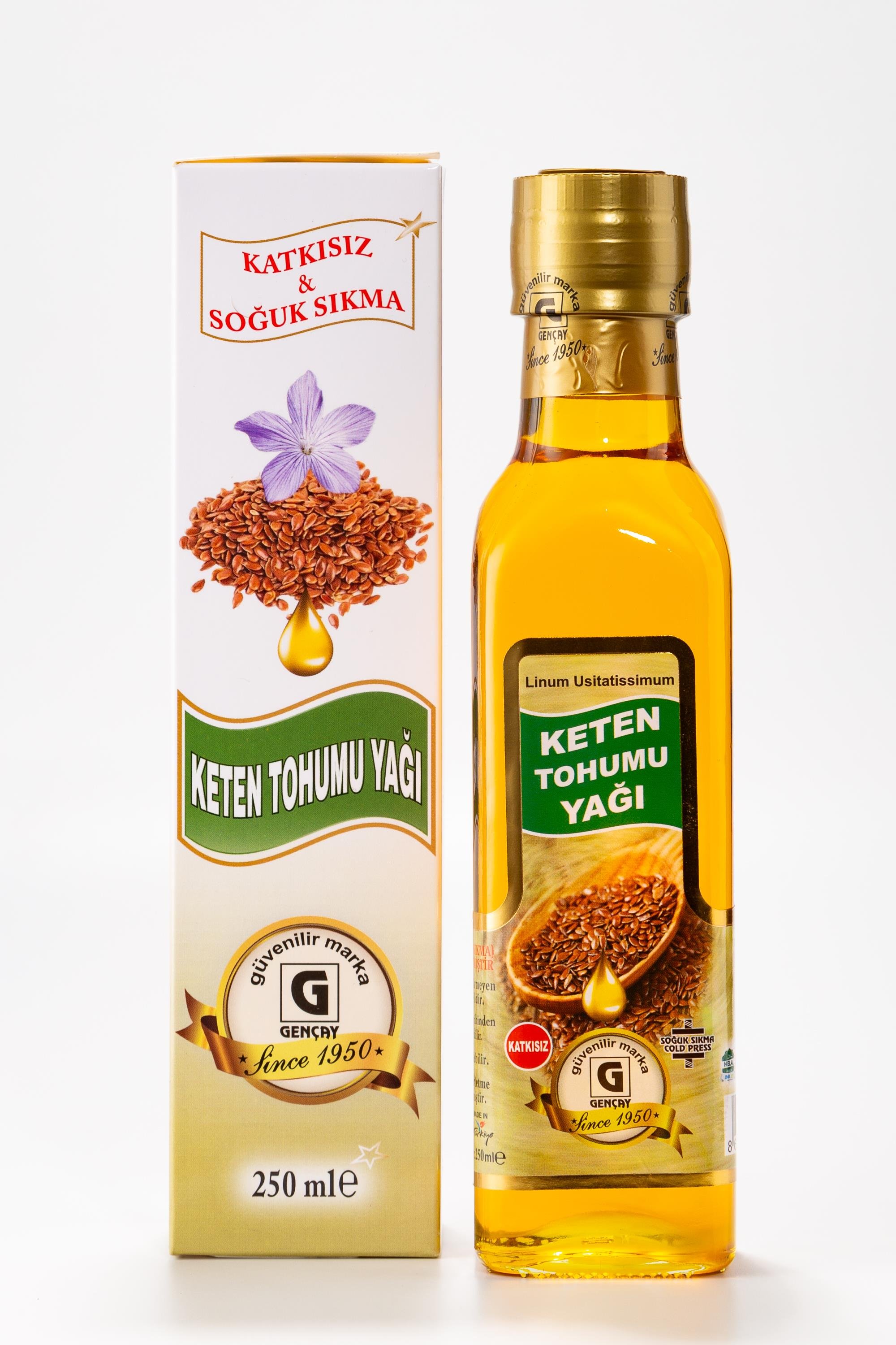 KETEN TOHUMU YAĞI 250 CC.GENÇAY