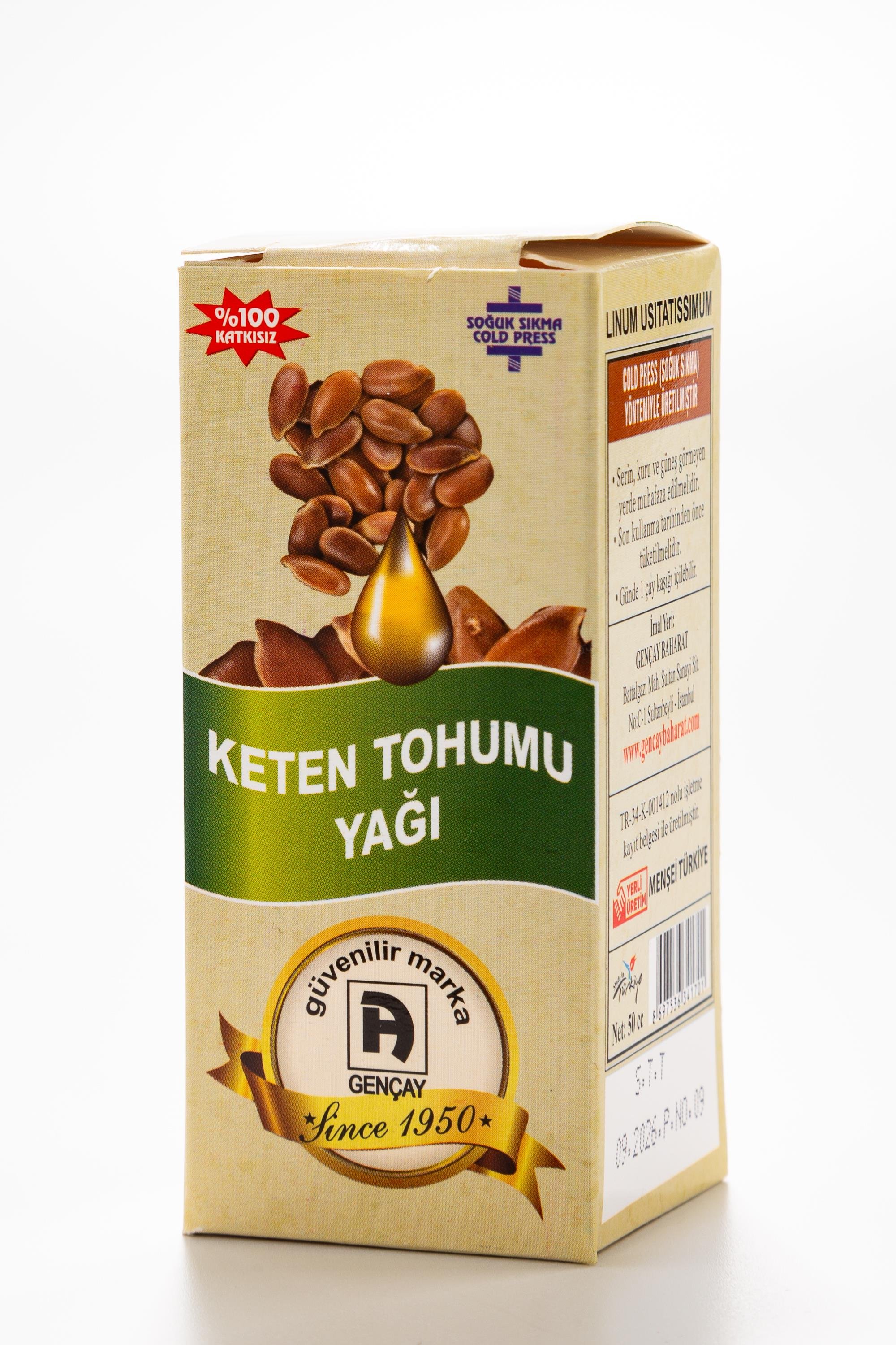 KETEN TOHUMU YAĞI 50 CC.GENÇAY
