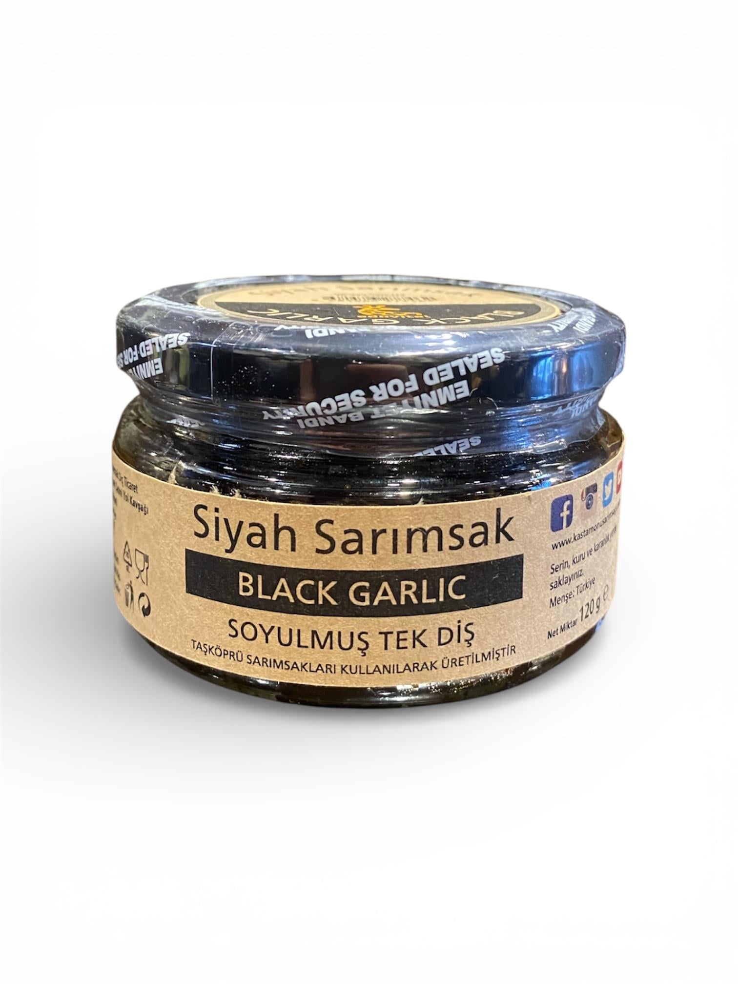 Siyah Sarımsak 120 Gr. Cam Kavonoz