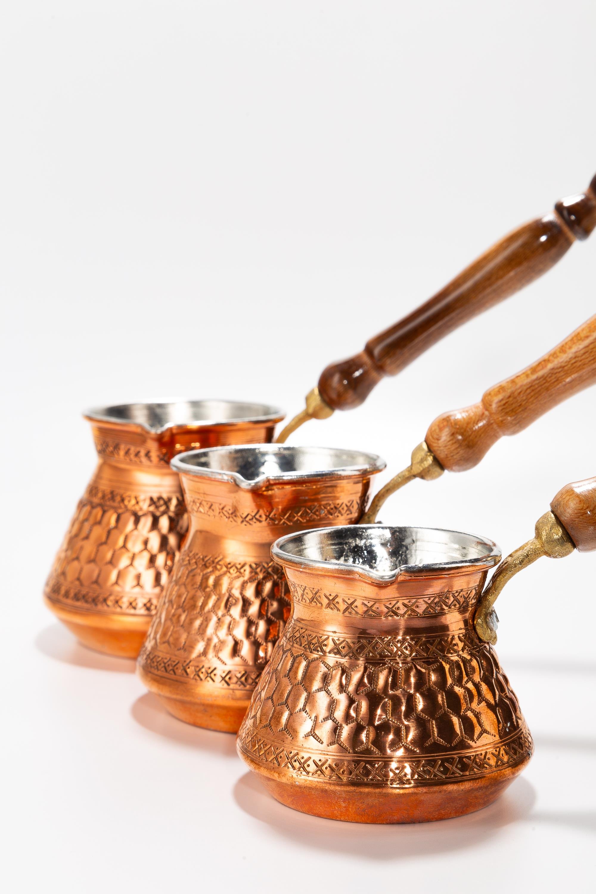 SKOÇLU CEZVE 3 LÜ TAKIM